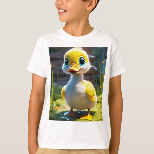 Adorable Bébé Canard Imprimé T-shirt pour enfants (Devant)