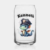 Adorable bébé dragon en tenue de police (Verso)