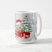 Adorable bébé fille scène de chèvre Mug (Devant droit)