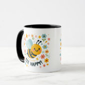 Adorable Bee Happy Mug Cups (Devant gauche)