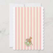 Adorable Bienvenue Invitation rose (Dos)