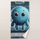 Adorable Blue Fluffy (Serviette de bain)