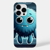 Adorable Blue Fluffy Creature Case-Mate iPhone Case (Achterkant)