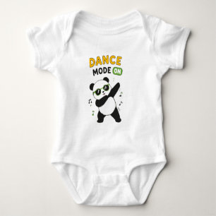 Adorable body bébé 'Mode Danse' ours panda Alterna