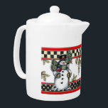 Adorable bonhomme de neige avec théière d'arbre, g<br><div class="desc">Faisant partie de l'Adorable Snowman Collection,  cette grande théière est le pied-à-terre parfait pour le Snowman avec une tasse d'arbre. Achetez les deux en cadeau spécial pour vous-même ou pour quelqu'un de spécial.</div>