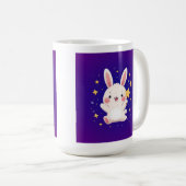 Adorable Bunny Star Mug – Kawaii Animal Coffee Cup (Devant droit)