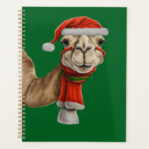 adorable Camel mignon portant le chapeau de Noël v