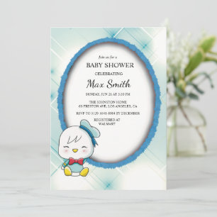 Adorable Canard Baby shower Invitation - mignonne 