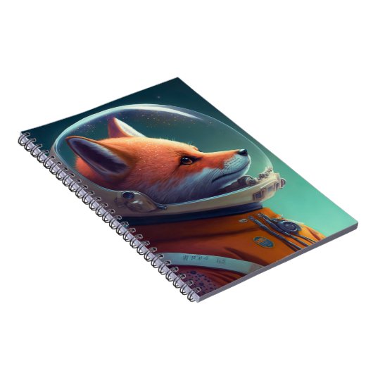 Adorable Carnet d'astronautes Red Fox (Côté Droit)