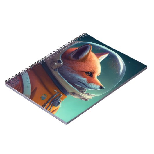 Adorable Carnet d'astronautes Red Fox (Côté gauche)