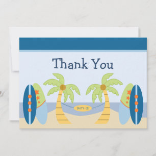 Adorable Carte de remerciements de douche "Beach B