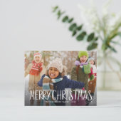 adorable carte photo de vacances personnalisé (Debout devant)