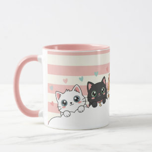 Adorable Cartoon Kat Koffiekop Mok