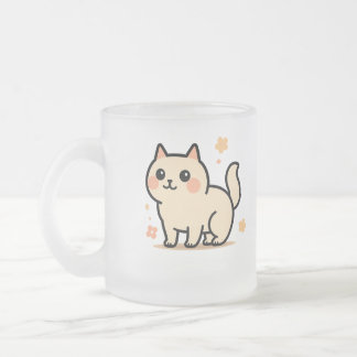 Adorable Cartoon Kitty Gift for Cat Lovers Matglas Koffiemok