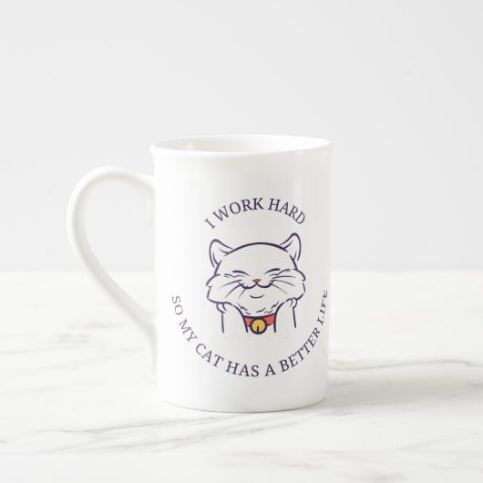 Adorable Cat Coffee Mug – Gift for Cat Lovers (Gauche)