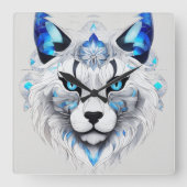 🐱 Adorable Cat Image Horloge Mur 🕰️ (Recto)