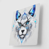 🐱 Adorable Cat Image Horloge Mur 🕰️ (Angle)