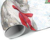 Adorable Cat Wreath Cadeaupapier (Rol Hoek)