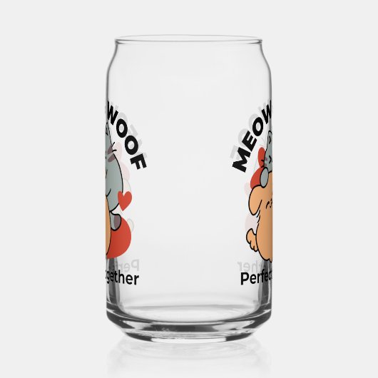 Adorable chat et chien Hug - Meow & Woof Design (Droite)