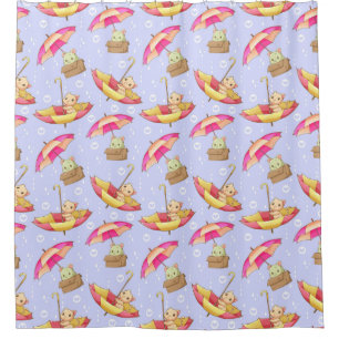 Adorable Chat Motif rideau de douche
