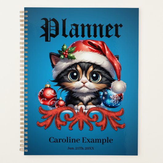 adorable chaton de Noël. (Devant)
