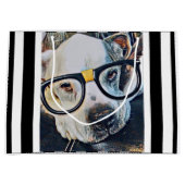 Adorable chien avec lunettes Sac cadeau  (Devant)