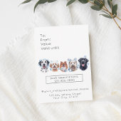 Adorable chien, caniche toiletter carte cadeau