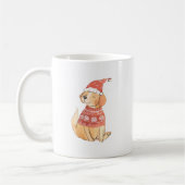 Adorable chien de Noël Mug (Gauche)