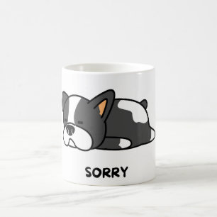 Adorable chien français bulldog "désolé" Mug