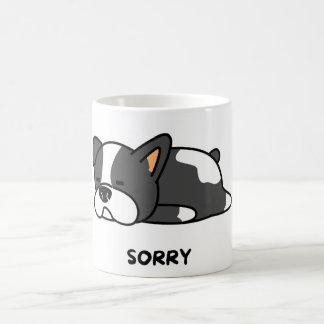 Adorable chien français bulldog "désolé" Mug