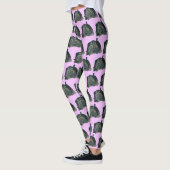 Adorable Chinois Noir Shar Pei Leggings (Gauche)