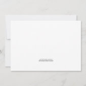 Adorable Chouette Brown Bleue Invitations de douch (Dos)