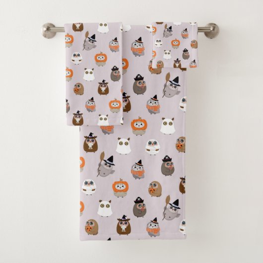 Adorable Chouette d'Halloween Motif (En situation)