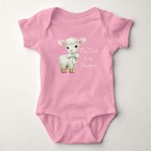Adorable Christian Lamb Foral Balloon Scripture