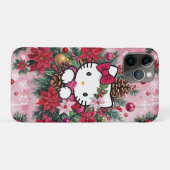 Adorable Christmas Kawaii Kitty In Pink Case-Mate iPhone Case (Achterkant (horizontaal))