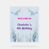 Adorable Chubby Narwhal Whale fish Seamless Sea Li (Recto)