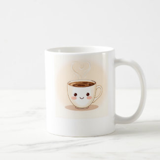 Adorable Coffee Cup Illustration Koffiemok
