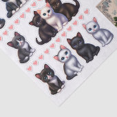 Adorable Collection Cat & Kitten Ephemera Tissuepapier (Detail)