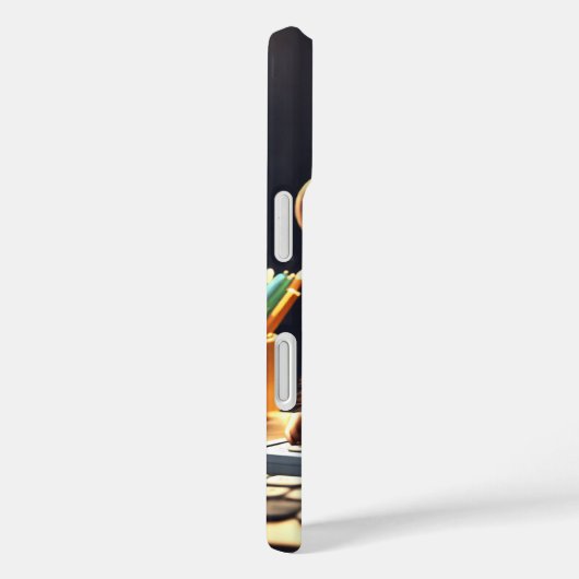 Adorable comptable singe iPhone 16 Coque (Verso / Droite)