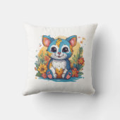 Adorable couleur Kitten Coussin (Verso)