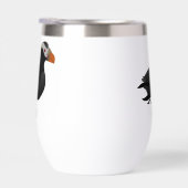 Adorable Crested Puffin Cartoon Natation (Droite)