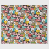 Adorable critters wrapping paper cadeaupapier (Vlak)