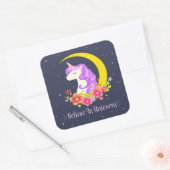 Adorable croire en Unicorns Sticker Seal (Enveloppe)