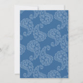 Adorable Cupcake Bleu Invitation Anniversaire (Dos)