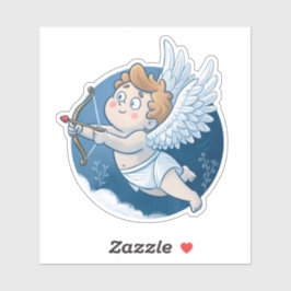Adorable Cupid Valentine’s Day Sticker