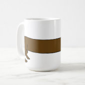 Adorable Dachshund café Mug (Devant gauche)