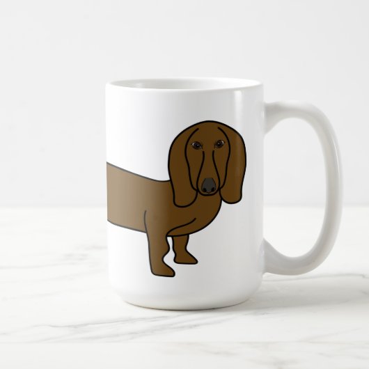 Adorable Dachshund café Mug (Droite)