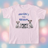 Adorable Dalmatian Puppies Girl's Birthday T-shirt