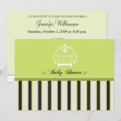 Adorable Designer Baby shower Invitation :02 (Devant / Derrière)
