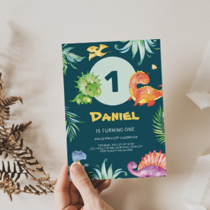 Adorable Dinos Invitation Anniversaire